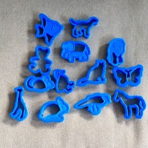 Animal Cookie Cutters Set of 12, new